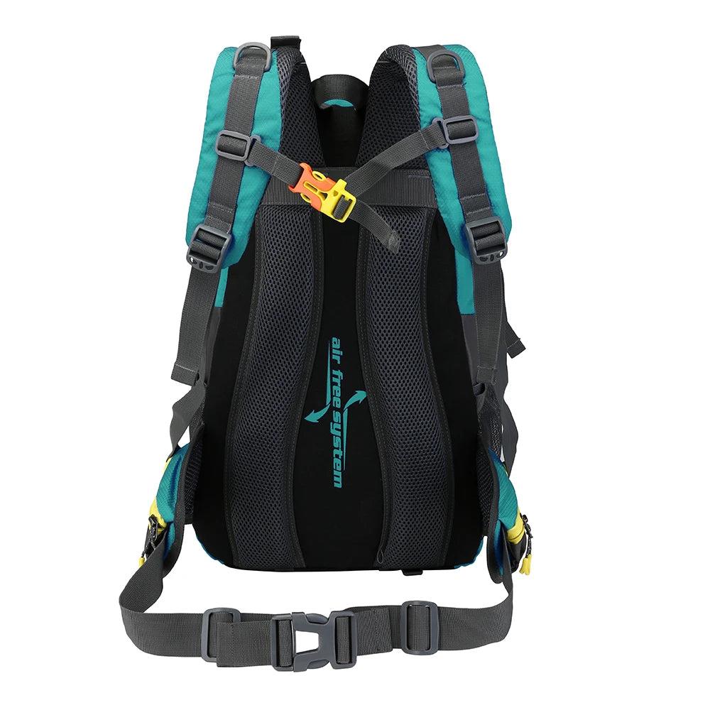 TrailGuard 40L: All-Terrain Waterproof Hiking & Laptop Backpack